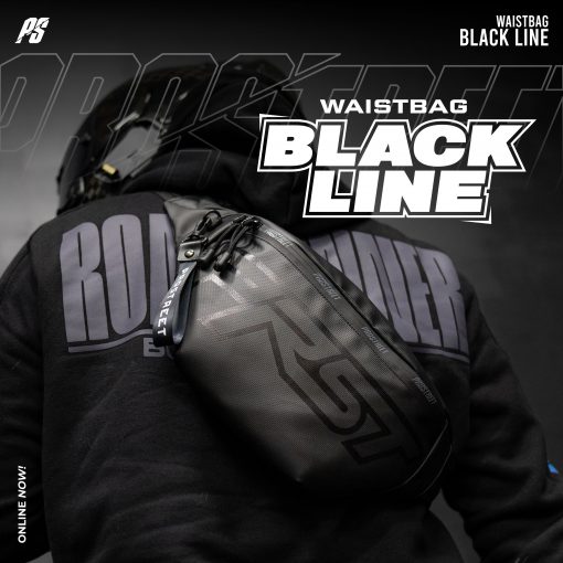 WAISTBAG BLACK LINE 1