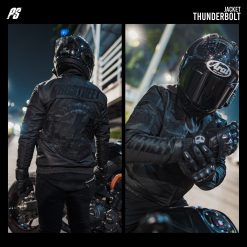 JAKET THUNDERBOLD HITAM 4