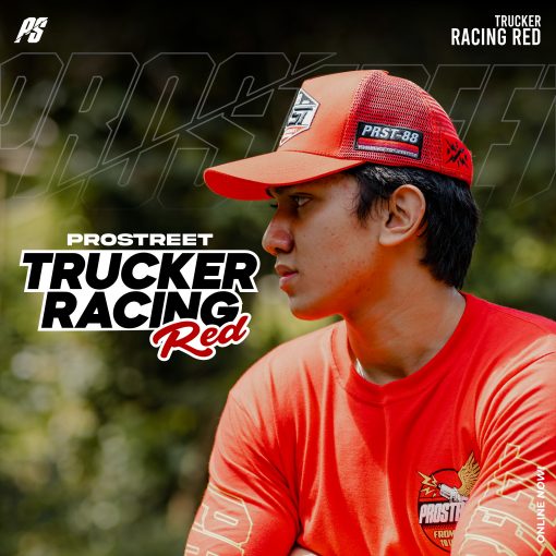 TOPI TRUCKER RACING RED 1