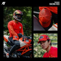 TOPI TRUCKER RACING RED 3