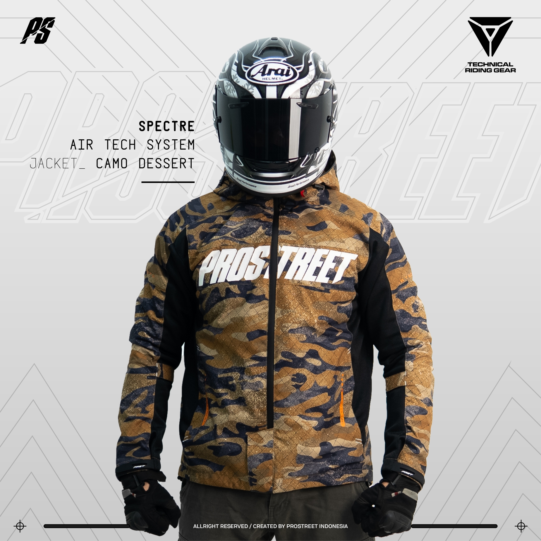 Jaket Motor Prostreet Spectre Air Tech System Camo Dessert – PROSTREET